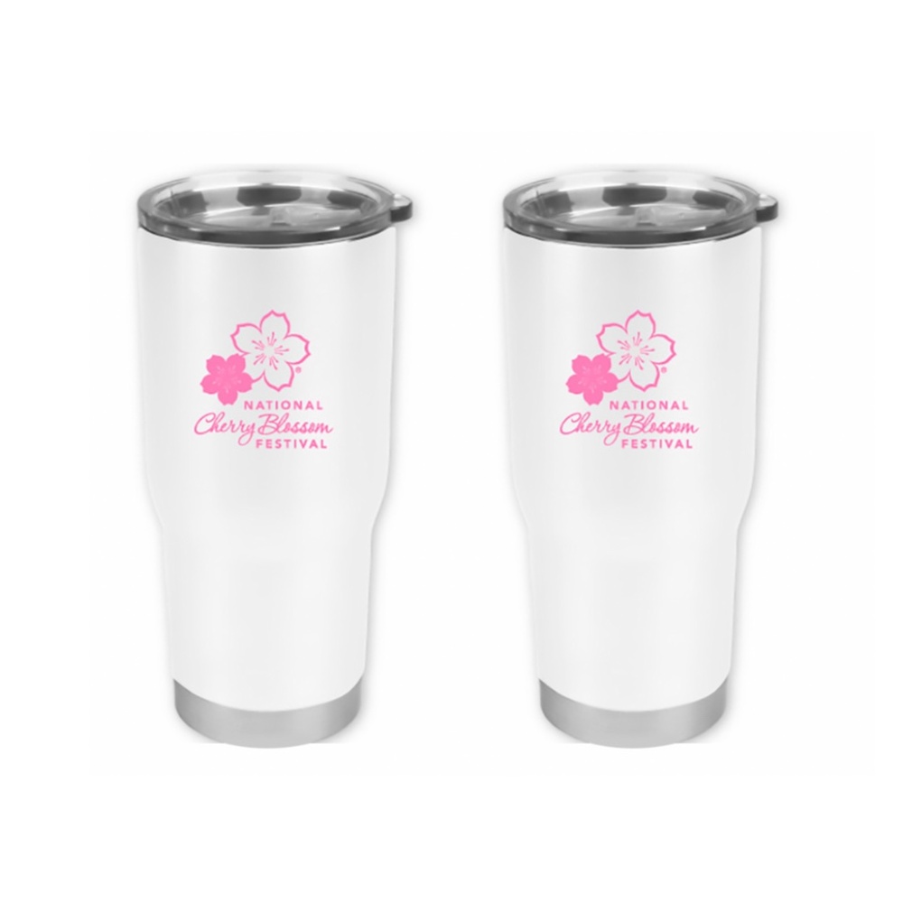Two (2) Stainless Steel Tumblers (22oz) - National Cherry Blossom Festival